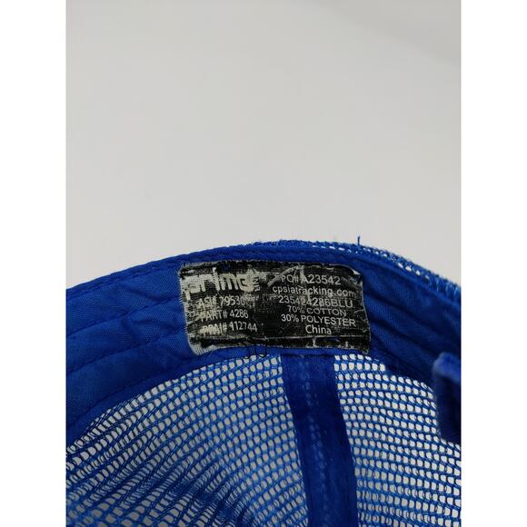 Utility Supply Company Mesh Back Strapback Hat Prime Cap Blue - Picture 9 of 10